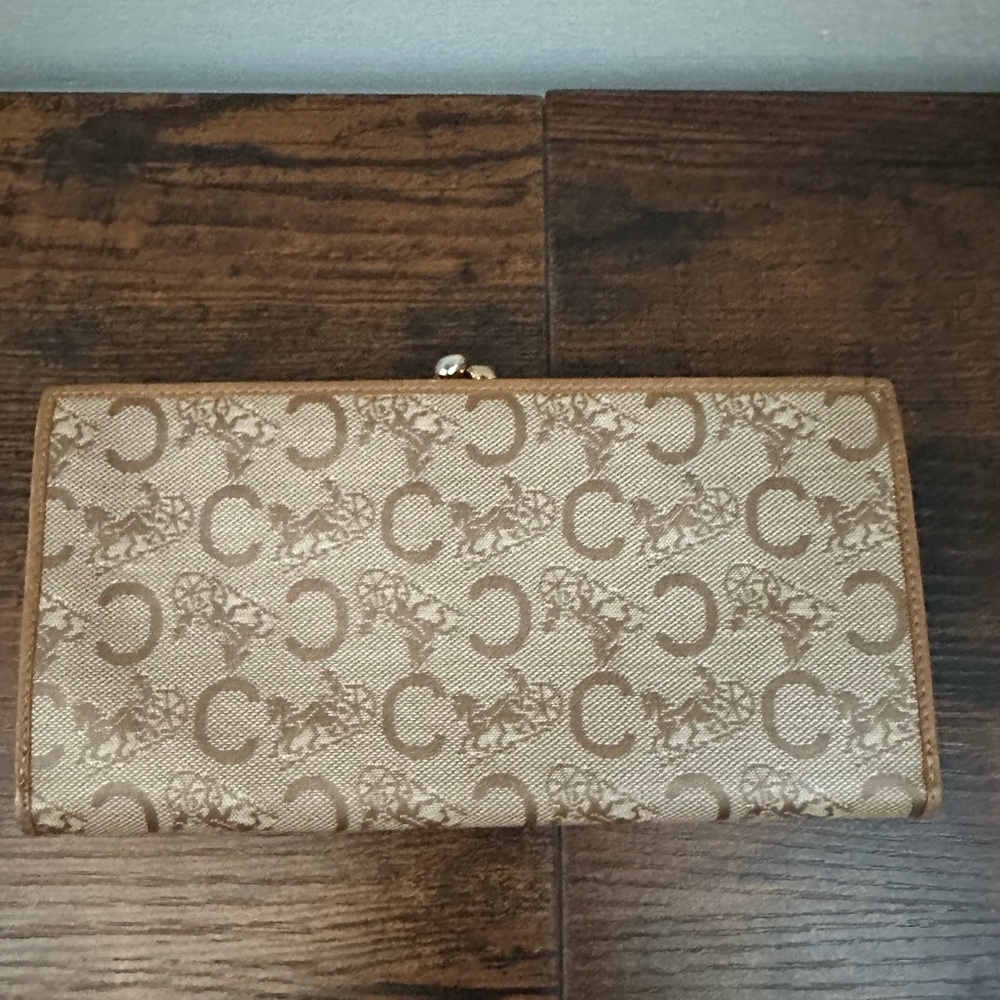 Celine is Tan and Brown Signature Wallet - Picture 2 of 8